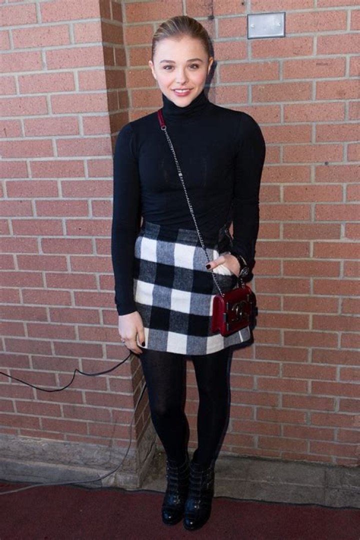 Chloe Moretz Looks Pretty In Plaid At Sundance: Get Her Skirt For $72