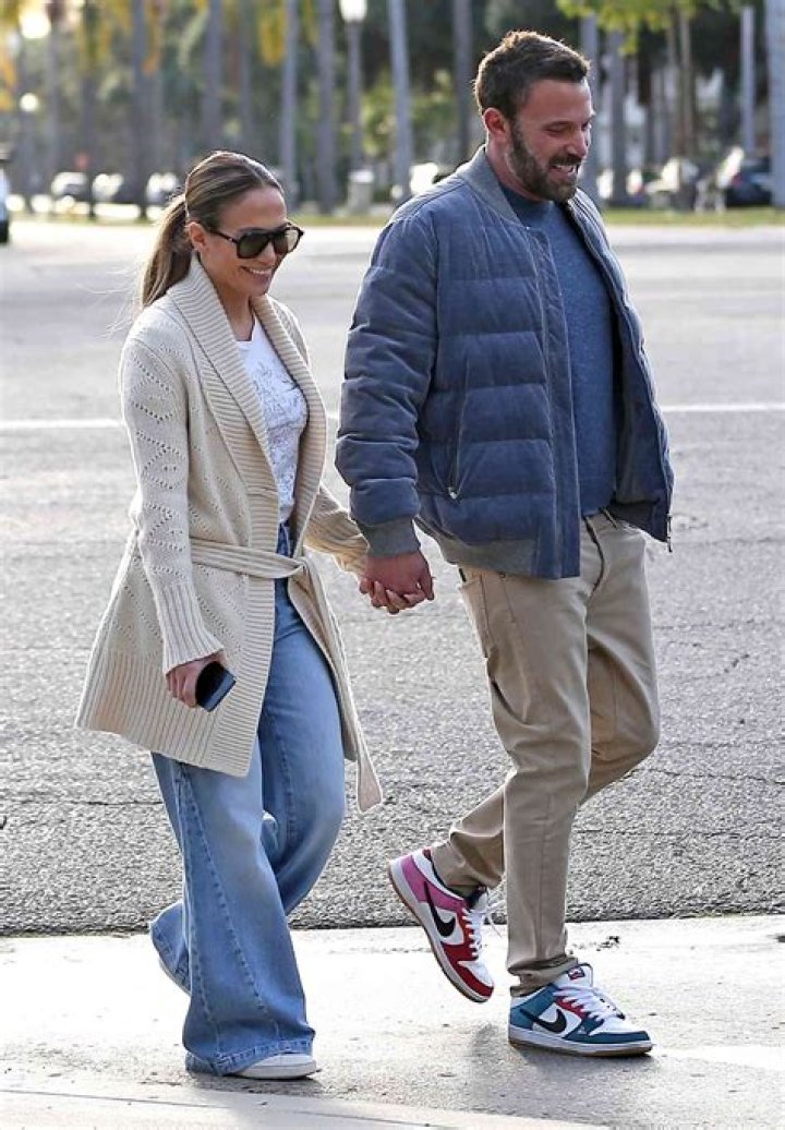 Jennifer Lopez & Ben Affleck Hold Hands On The Set Of His New Nike Project