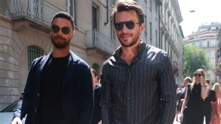 ‘Bridgerton’ Studs Rege-Jean Page & Jonathan Bailey Reunite At Armani Fashion Show