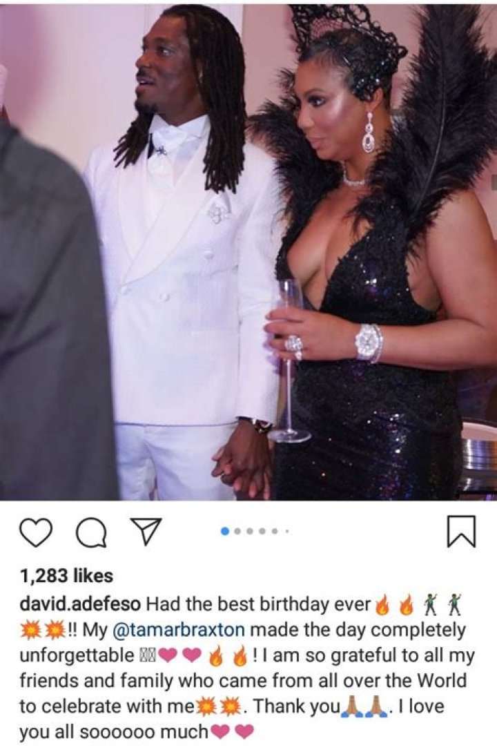 Tamar Braxton Throws Boyfriend David Adefeso A Fab 50th Birthday Party – Hollywood Life